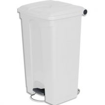 Collecteur à pédale Probbax Capacité 90L blanc