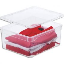 Boîte Clear box rangement Sundis Polypropylène Superposable combinable gamme Clear Box 18L 40xh17x33,5cm