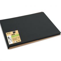Barquette de 500 sets de table papier Pronto Tiss Lack, unis - Format 30x40 cm - Noir