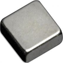Blister de 6 aimants carrés NAGA, puissants jusqu'à 3,2 kg par aimant, dimensions 10 x 10 mm, en métal