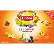 Coffret de 50 sachets de thé Lipton parfumé