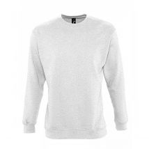 Sweat-shirt personnalisable - blanc chiné - unisexe - col rond - Lot de 5