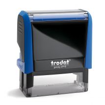 Tampon Trodat 4915 personnalisable - utilisation bureau - format 70X25 mm - bleu