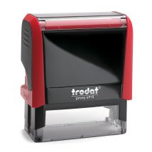 Tampon Trodat 4915 personnalisable - utilisation bureau - format 70X25 mm - rouge
