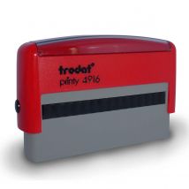 Tampon Trodat 4916 personnalisable - utilisation bureau - format 70x10 mm - rouge