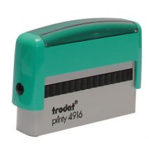Tampon Trodat 4916 personnalisable - utilisation bureau - format 70x10 mm - menthe