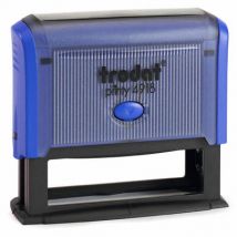 Tampon Trodat 4918 personnalisable - utilisation bureau - format 75x15 mm - bleu