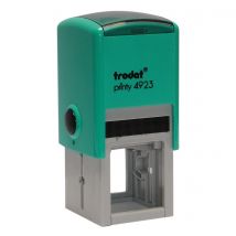 Tampon Trodat 4923 personnalisable - utilisation bureau - format 30x30 mm - menthe
