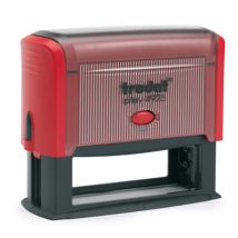 Tampon Trodat 4925 personnalisable - utilisation bureau - format 82X25 mm - rouge