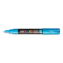 Marqueur peinture à l'eau Posca PC-1MC - pointe conique polyester extra-fine 1 mm - bleu clair