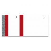 Bloc vendeur Elve rouge - 100 feuillets numérotés 6 x 13,5 cm - 1 coupon détachable - Lot de 10