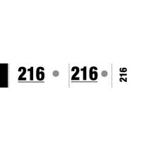 Ticket de vestiaire - 3 x 20 cm - blanc - bloc de 50 tickets - Lot de 20
