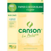 Feuilles à dessin "C " S352040 27-106 - à grain - 180 g - format A3 - blanc