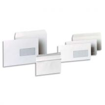 Enveloppes 114x162 1er prix - blanches - autocollantes - 80g - Boîte de 500