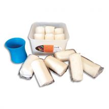 Assortiment de 6 x 500g pains de pate à jouer blanche MODLY autodurcissante à lair