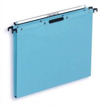 Dossiers suspendus en kraft bleu L'Oblique AZX - pour tiroir - fnd 15 mm - attache velcro - paquet de 25
