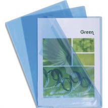Boîte de 100 pochettes coin Claircell - en PVC 14/100 ème - coloris bleu