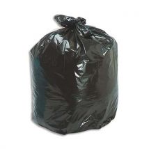 Sacs poubelles - 50 L - noir - 35 microns - lot de 500 sacs
