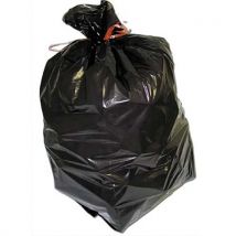 Sacs Poubelles Fins - 130 L - Noir - 20 Microns - Lot De 200 Sacs