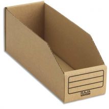 Bac à bec en carton brun - L10,1 x H11,2 x P30,1 cm - lot de 50
