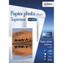 Papier photo brillant Avery - 10x15cm - jet d'encre - 200 g - 60 feuilles