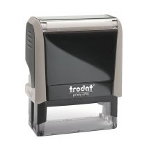 Tampon Trodat 4910 personnalisable - utilisation bureau - format 26x9 mm - taupe