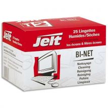 Boîte de 25 lingettes Jelt bi-net - pour écrans et filtres