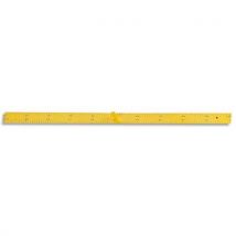 Règle plate en bois pour tableau jaune - longueur 1 m