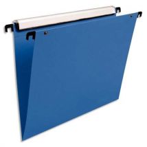 Dossiers suspendus en polypro bleu Esselte - pour tiroir - fond V - paquet de 10