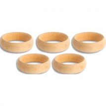 Bracelet en bois / Diamètre 7 cm , épaisseur 2,5 cm - Lot de 10