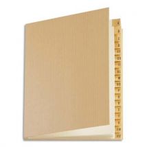 Trieur Extendos alphabétique - 24 compartiments - 24 x 32 cm - 100% recyclable - kraft blond