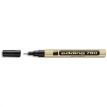 Marqueur peinture permanent Edding E 780 - pointe fine baguée - or