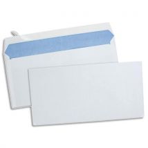Enveloppes 110x220 - blanches - auto-adhésives - 80g -boite de 500