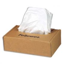 Sacs Fellowes pour destructeurs de documents de 23 à 28 litres - paquet de 100 sacs