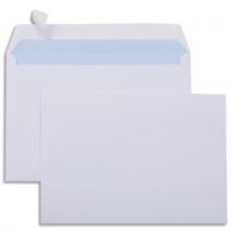Enveloppes 162x229 - blanches auto-adhésives - 80 g - format C5 mm - boîte de 500