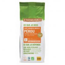 Café moulu Pérou équitable, Arabica, sachet, 250 g