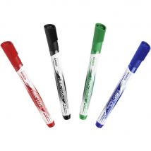 Marqueur pour tableau blanc Velleda couleurs assorties pointe ogive moyenne en paquet de 4 (boîte 4 unités)