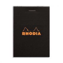 Bloc Rhodia - Couverture noire -Format - 7,4 x 10,5 cm - réglure 5x5 - 80g