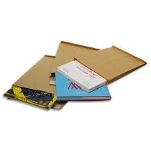 Pochettes Kraft La Couronne - Auto-adhésive - 120g - 3 Soufflets - Format C4 229 X 324 Mm - Fenetre50x110 - Paquet De 50