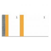 Bloc vendeur Elve orange - 100 feuillets numérotés 6 x 13,5 cm - 1 coupon détachable - Lot de 10