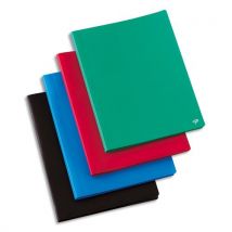 Protège-documents En Polypropylène 1er Prix - 40 Pochettes/80 Vues - Coloris Assortis - Couverture 3/10e Pochettes 6/100e - Lot De 8