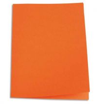 Paquet de 100 chemises 1er prix - carte recyclée 180 grammes - coloris orange