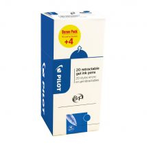 Stylos gel B2P Pilot - bleu - ecopack 20 dont 4 offerts