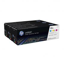 HP 131A - Pack de 3 - jaune, cyan, magenta - originale - LaserJet - cartouche de toner (U0SL1AM) - pour LaserJet Pro 200 M251n, 200 M251nw, 200 M276nw