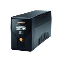 Infosec x3 ex lcd usb 1000 alimentation d'énergie non interruptible interactivité de ligne 1 kva 2 sortie(s) ca