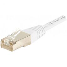 Cordon RJ45 catégorie 6 F/UTP blanc - 0,5 m