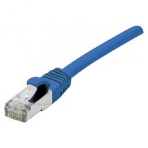 DEXLAN Cordon RJ45 catégorie 6A S/FTP LSOH snagless bleu - 1 m