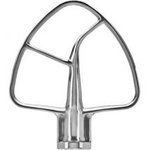 KitchenAid Batteur Plat Pour Robots Pâtissiers À Tête Inclinable De Taille Moyenne - Acier Inoxydable