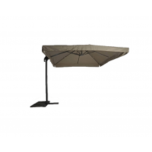 Zweefparasol Virgo - Taupe - 3 x 3 Meter - Lesli Living