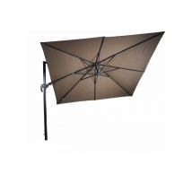 Zweefparasol VirgoFlex - Taupe - 3 x 3 Meter - Lesli Living